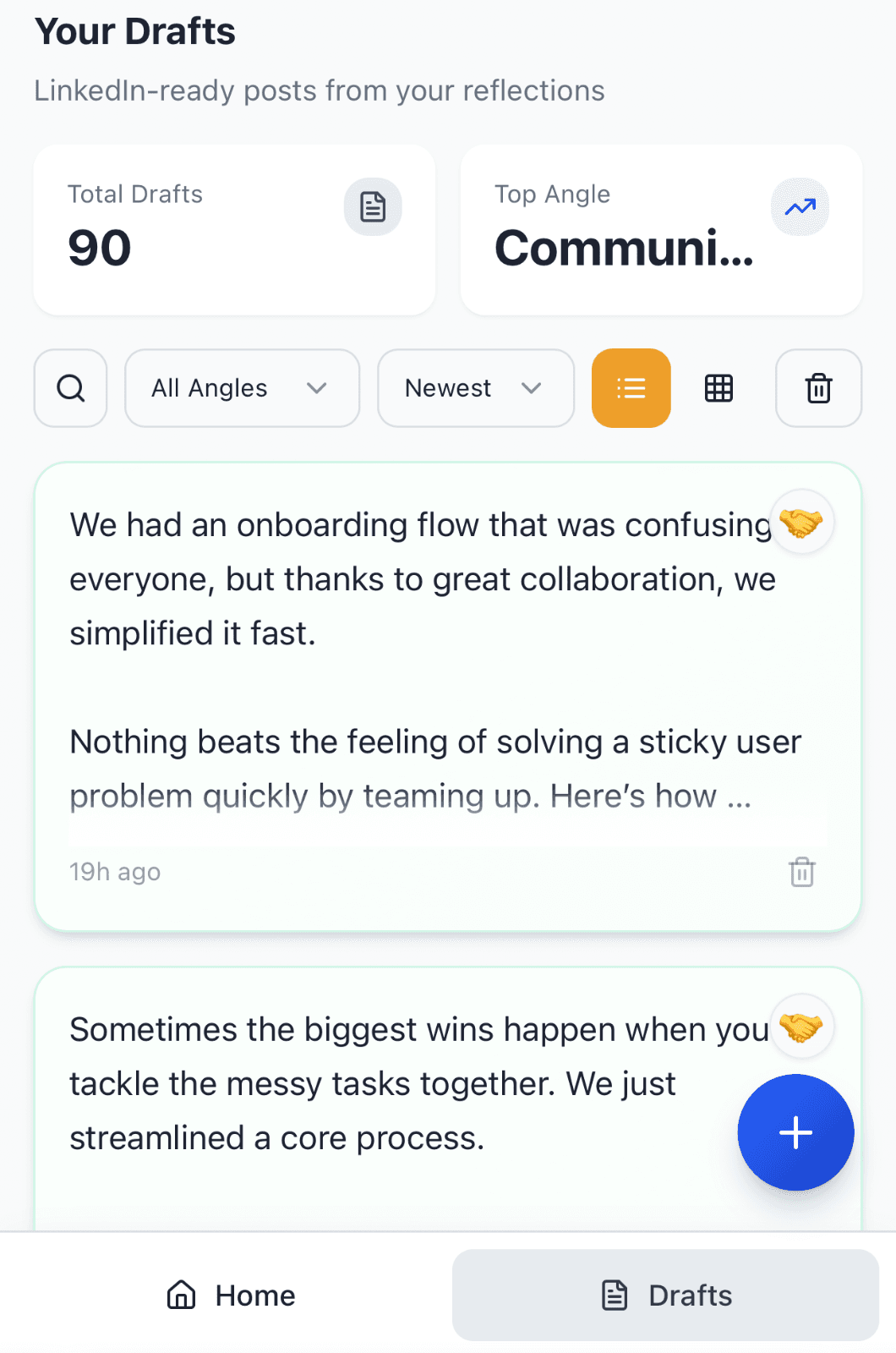 Share to LinkedIn or archive in your proof library